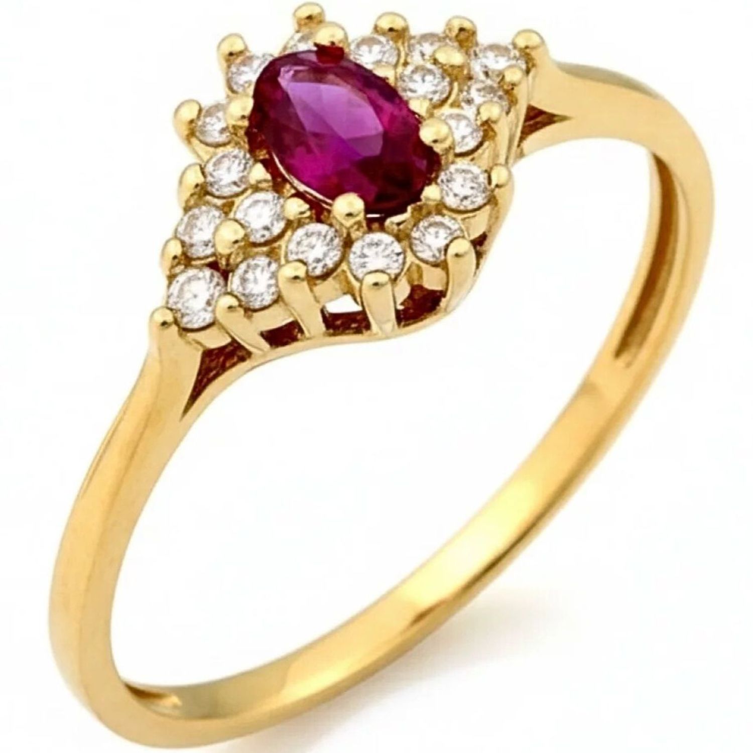 Złoty pierścionek 375 zaręczynowy z różową cyrkonią - PI 1503D.jpg